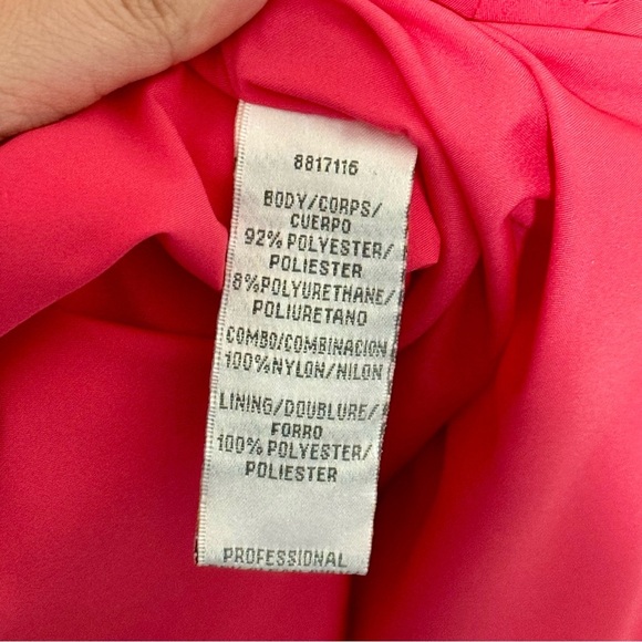 Theia Riley Pink High Low Cocktail Dress Size 10 - Picture 8 of 11